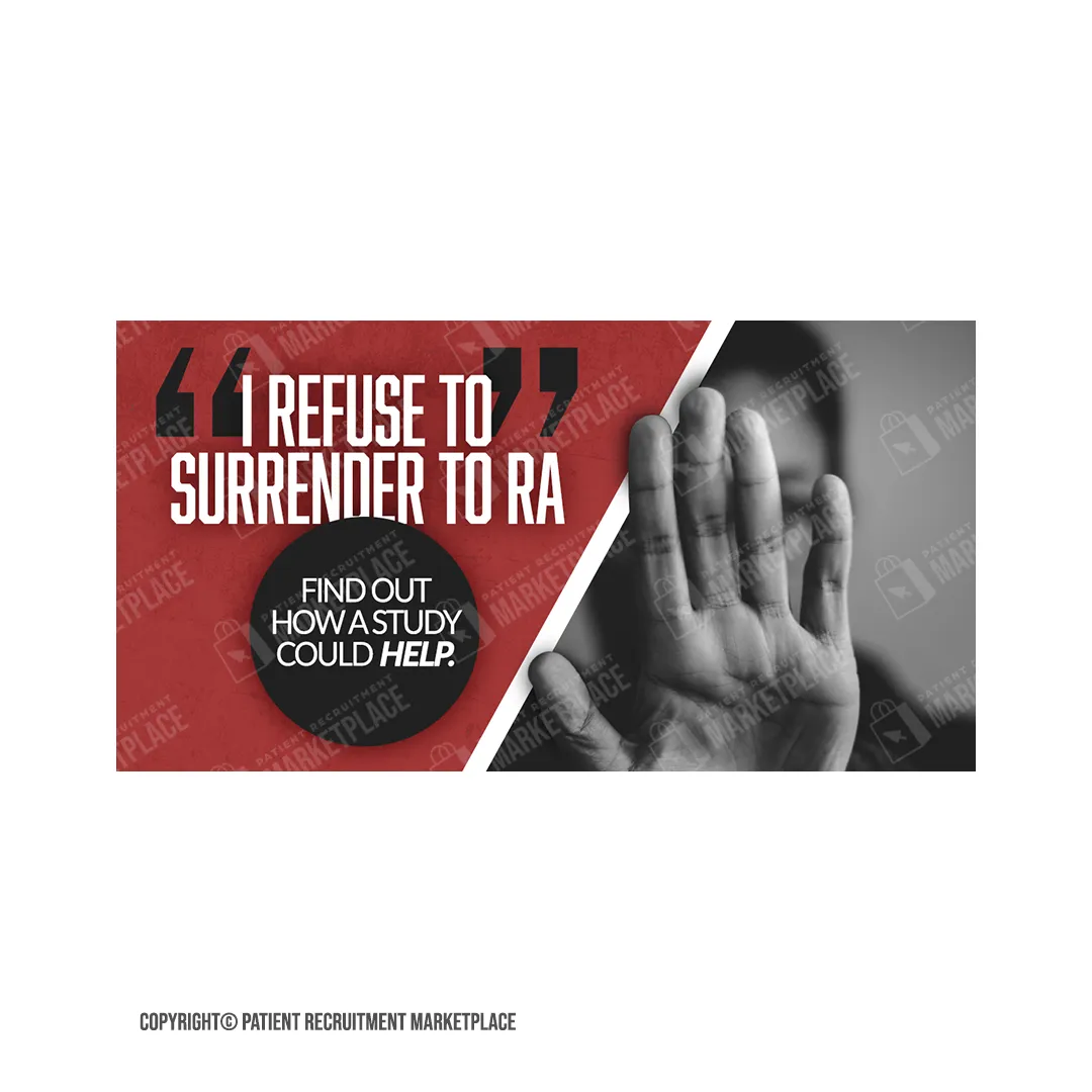 Social Media Graphic - Rheumatoid Arthritis - Refuse to Surrender