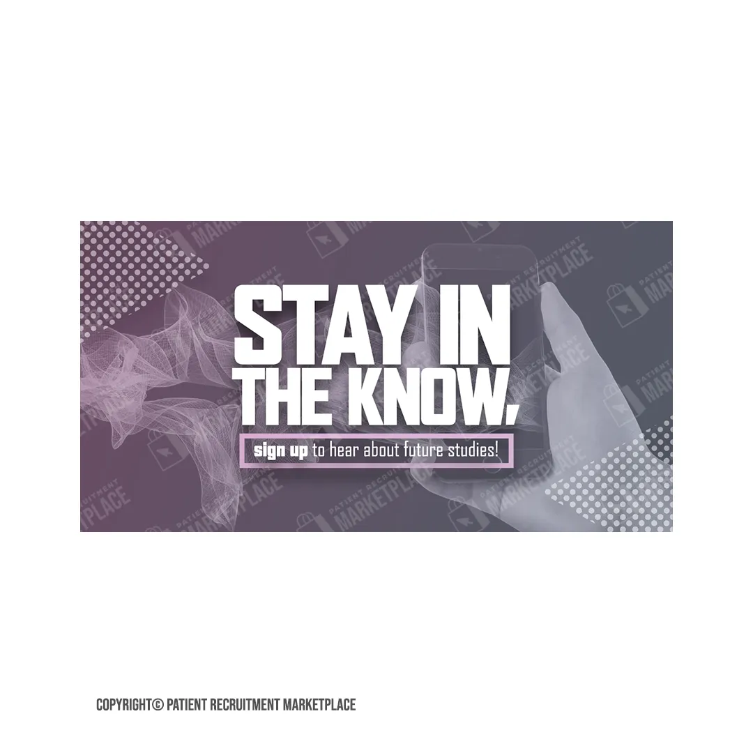 Social Media Graphic - General Clinical Studies - stay in the Know