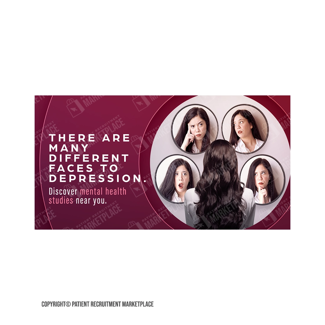 Social Media Graphic - Depression - Faces