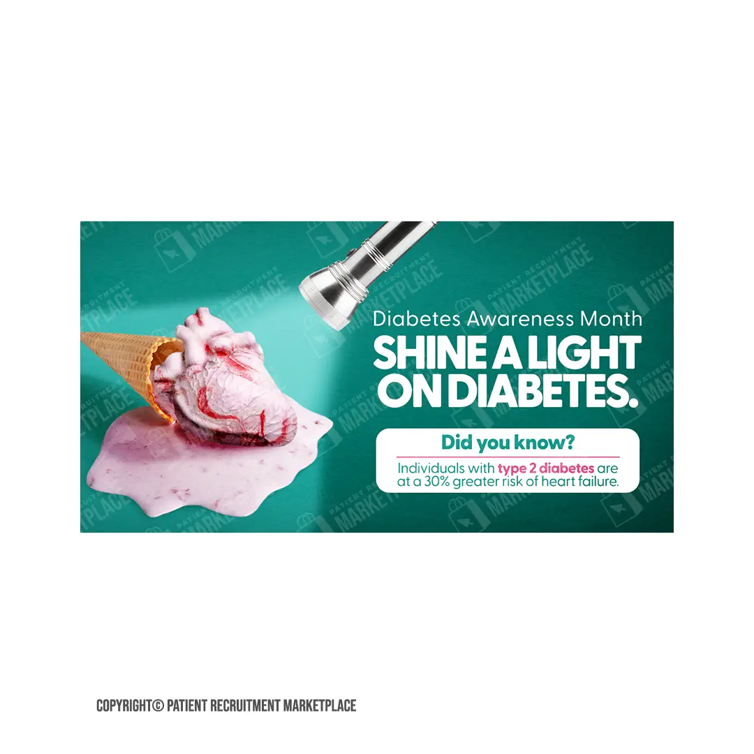 Diabetes - Shine a Light - Social Media Graphic - Image 3