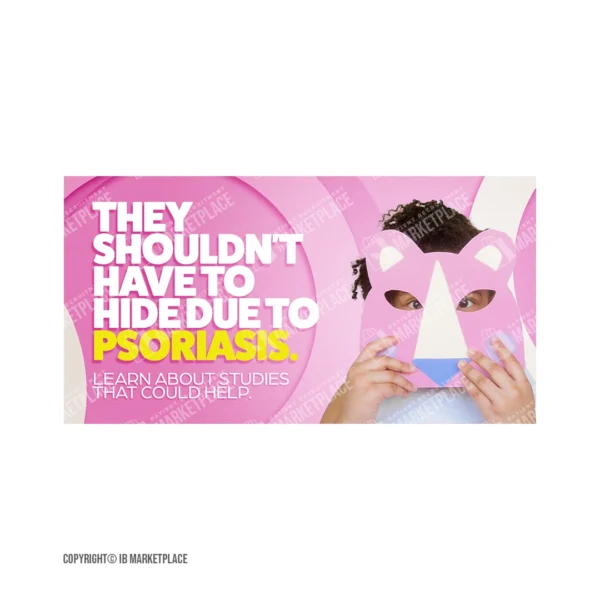 Social Media Graphic - Psoriasis - Kids Psoriasis Hiding