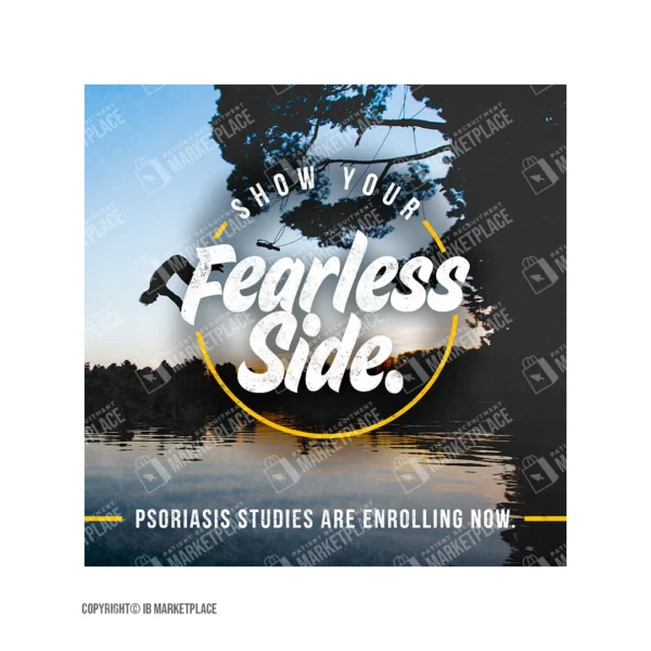 Social Media Graphic - Psoriasis - Fearless
