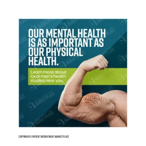 Social Media Graphic - Mental Health - Men's Mental Health