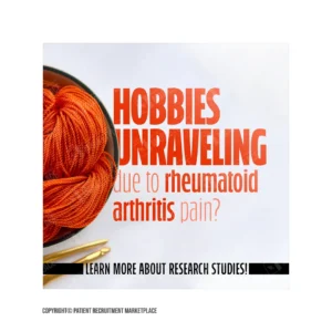 Social Media Graphic - Rheumatoid Arthritis - Hobbies Unraveling