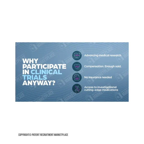 Social Media Graphic - Volunteer in Clinical Trials - Why Participate