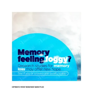 Social Media Graphic - Alzheimer's - Foggy Memory