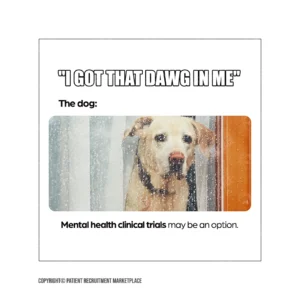 Social Media Graphic - Mental Health Clinical Trials - meme Dawg