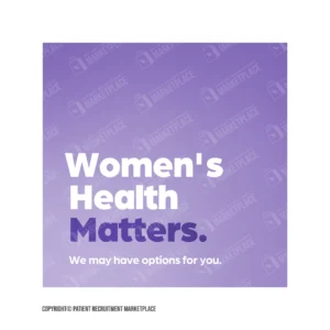 Social Media Graphic - Women's Health - Women's Health Matters