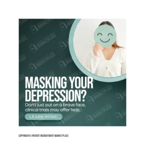 Social Media Graphic - Depression - Mask